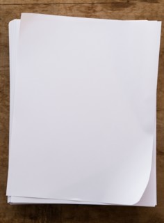 Blank paper pages