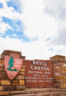 View of information sign