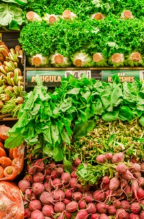 Stack of fresh vegetables