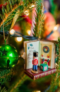 Close up of Christmas tree with decorations