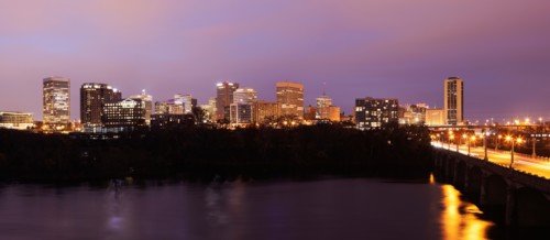 Cityscape at evening