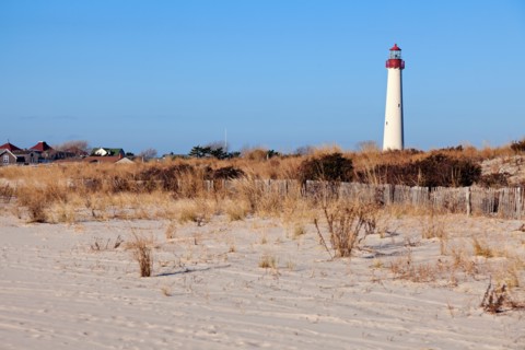 Lighthouse on beach