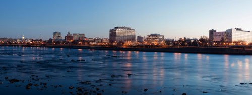 New Jersey, Trenton, Cityscape at night
