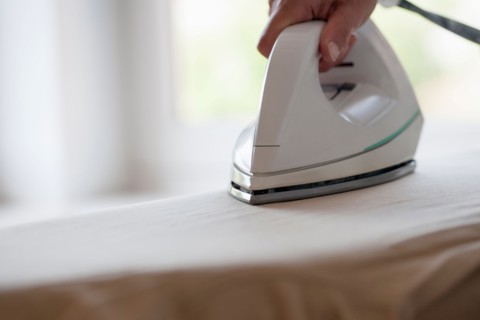 Woman ironing