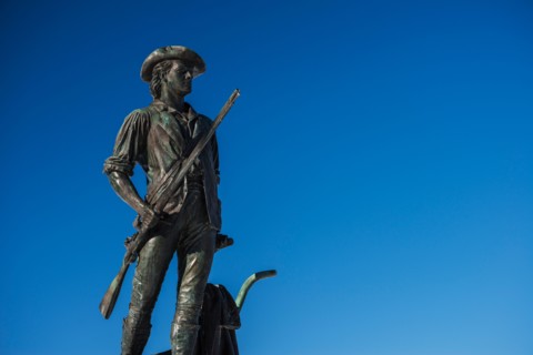Minutemam statue. Concord, Massachusetts.