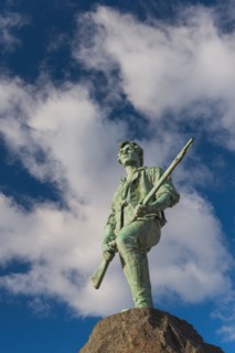 Minutemam statue. Lexington, Massachusetts.