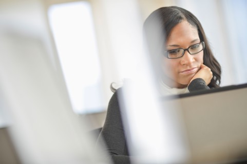 Female office worker.