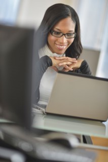 Female office worker.