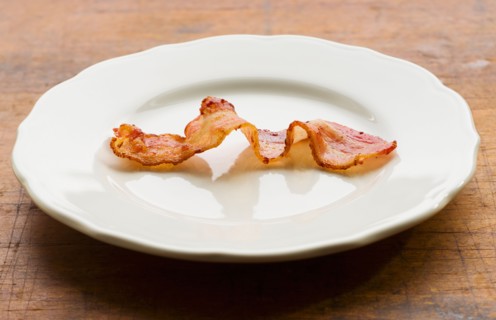 Fried bacon.
