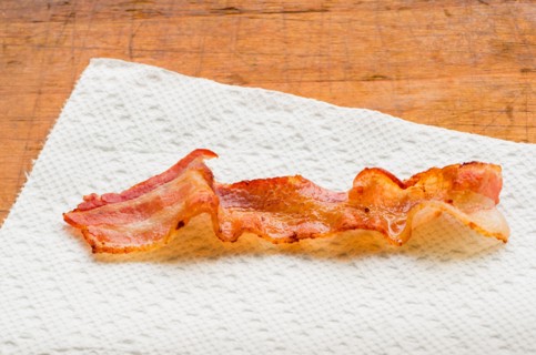 Fried bacon.