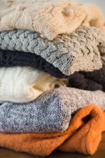 Folded sweaters