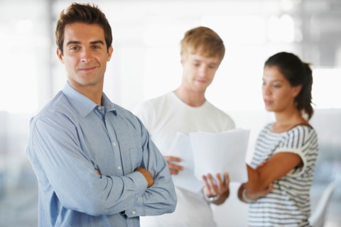 Portrait of coworkers in office