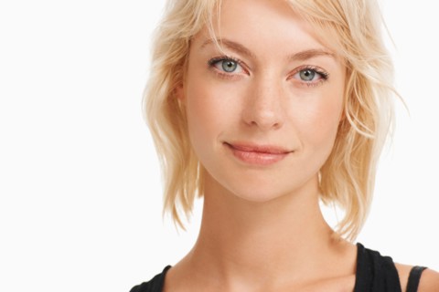 Studio portrait of attractive woman