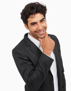 Studio portrait of stylish man