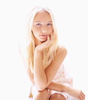 Portrait of teen (16-17) girl