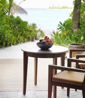 Porch with chairs and table