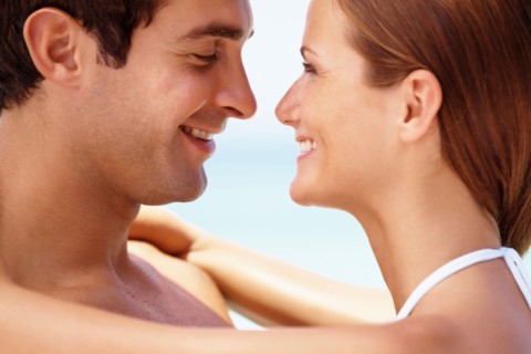 Couple enjoying summer holidays
