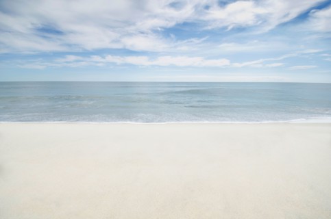 Empty sand beach