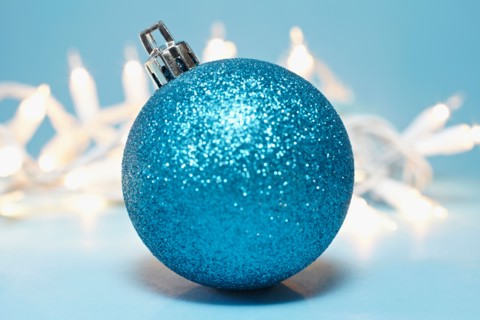 Blue Christmas bauble