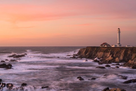 Lighthouse on cliff