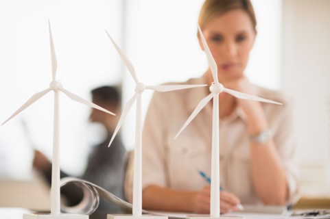 Architect working in firm dealing with wind power.