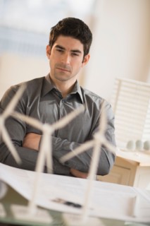 Architect working in firm dealing with wind power.