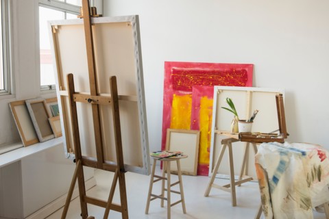 Painter's studio.