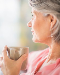 Portrait of woman relaxing
