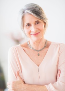 Portrait of content woman