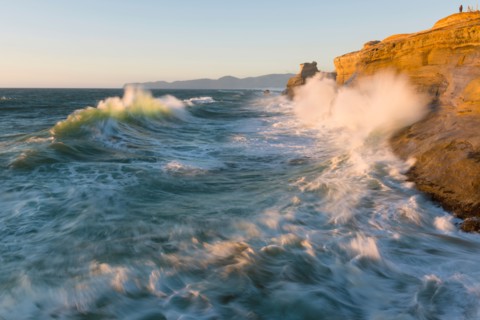 View at Stormy sea