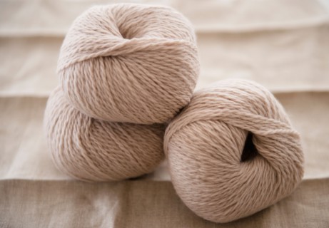 Studio Shot of balls of wool