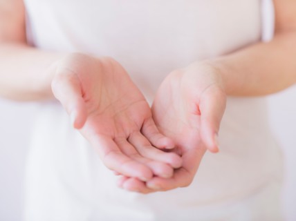 Studio Shot of woman's hands