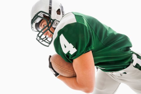 Portrait of American football player