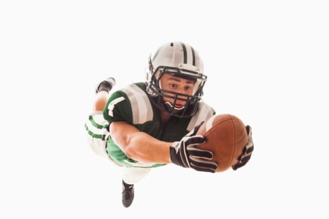 Portrait of American football player