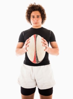 Portrait of rugby player