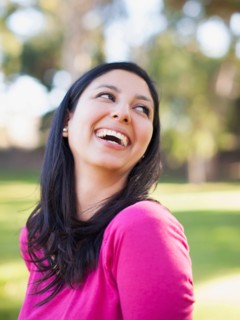 Portrait of smiling woman