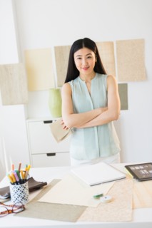 Portrait of business woman in office.