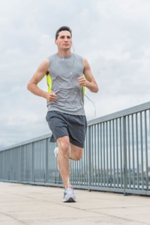 Man jogging.