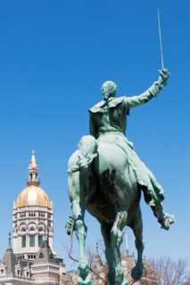 Capitol building statue