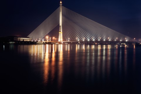 Rama VIII Bridge on Chao Phraya River