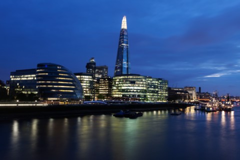 Shard London Bridge and embankment