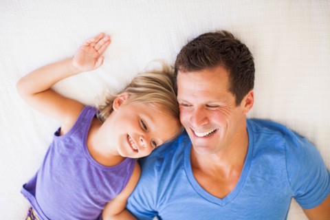Father playing with daughter (2-3)