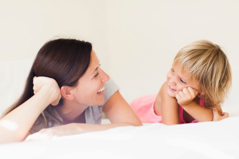 Portrait of mother with daughter (2-3)