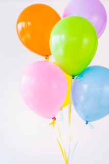 Studio shot of bunch of balloons.