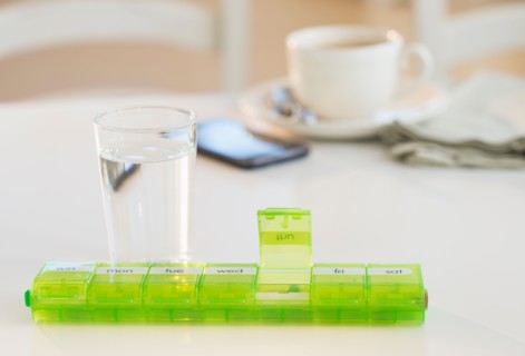 Pill container.