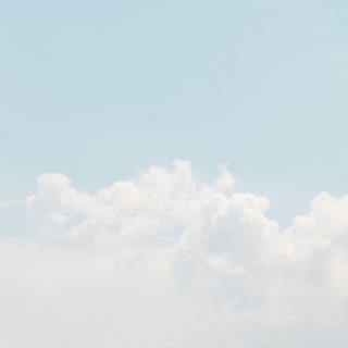 Sky with puffy clouds.