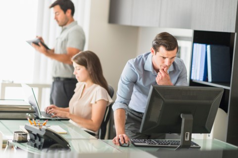 Business people working in office.