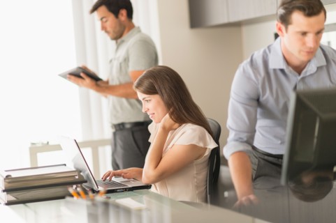 Business people working in office.