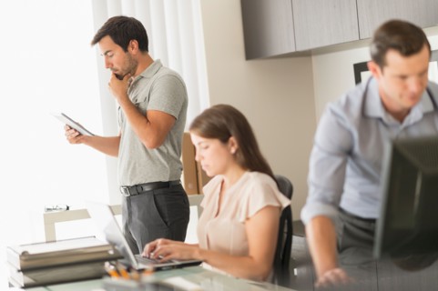 Business people working in office.