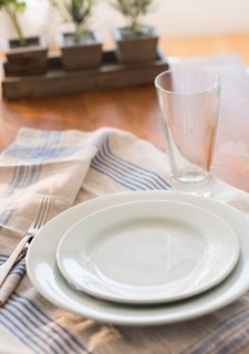 Close up of place setting.